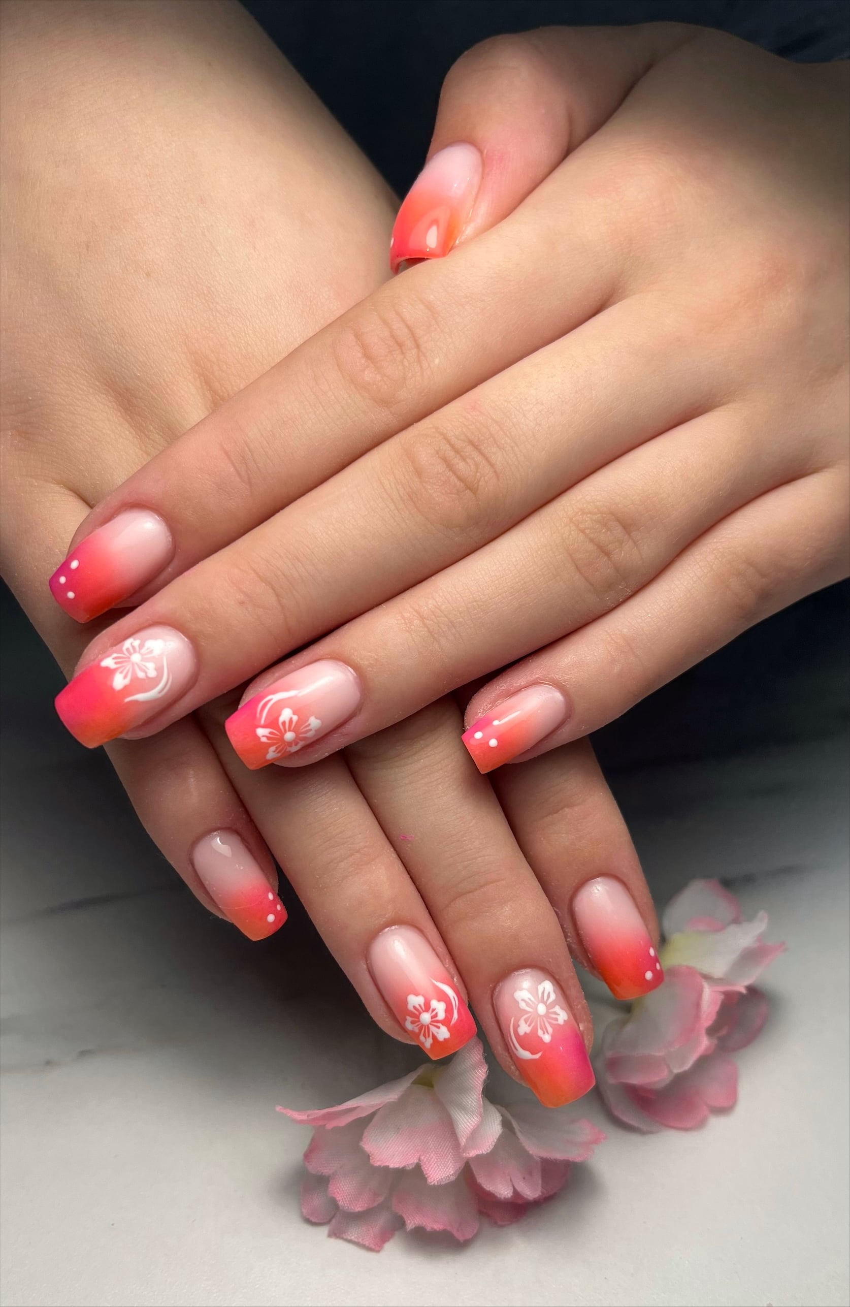 Hard gel infills example 1 at Salon One Belfast